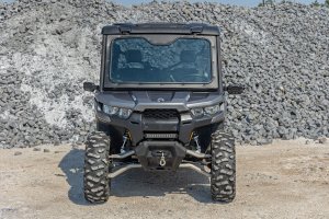 Can-Am Defender MAX HD9 XT Electric Tilt Windshield - Rough Country - Auto-Tilt Glass - '22-'23 Can-Am Defender MAX HD9 XT Electric Tilt Windshield - Rough Country - Auto-Tilt Glass - '22-'23